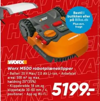 Bilka Worx M500 robotplæneklipper tilbud
