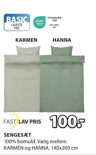 JYSK SENGESÆT tilbud