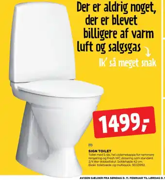 jem & fix SIGN TOILET tilbud