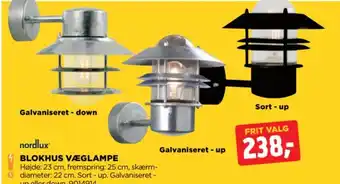 jem & fix BLOKHUS VÆGLAMPE tilbud