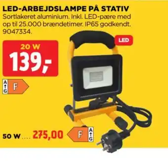 jem & fix LED-ARBEJDSLAMPE PÅ STATIV tilbud