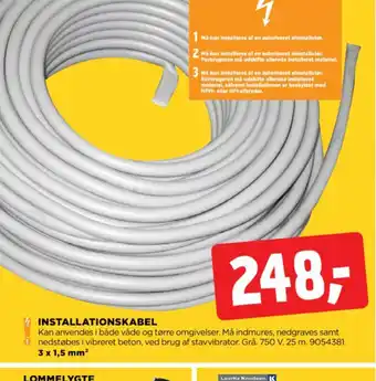 jem & fix INSTALLATIONSKABEL tilbud