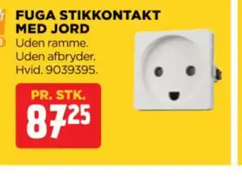jem & fix FUGA STIKKONTAKT MED JORD tilbud