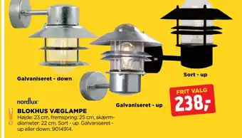 jem & fix BLOKHUS VÆGLAMPE tilbud