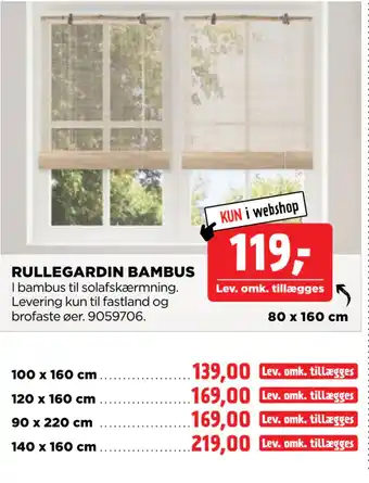 jem & fix RULLEGARDIN BAMBUS tilbud