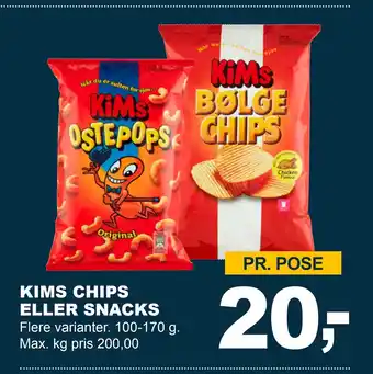 Let-Køb KIMS CHIPS ELLER SNACKS tilbud