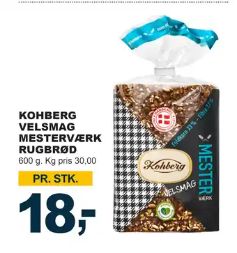 Let-Køb KOHBERG VELSMAG MESTERVÆRK RUGBRØD tilbud