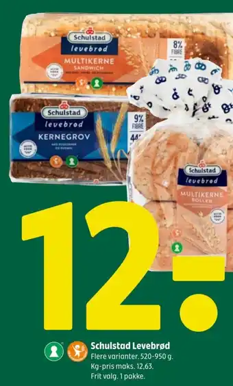 Coop 365 Schulstad Levebrød tilbud