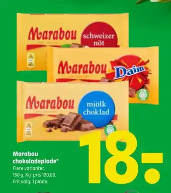 Coop 365 Marabou chokoladeplade tilbud