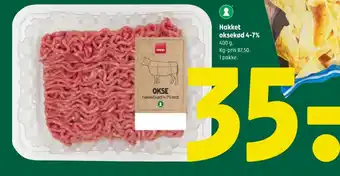Coop 365 Hakket oksekød 4-7% 400 g. tilbud