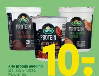 Coop 365 Arla protein pudding 200 ml. Kg-pris 50,00. Frit valg. 1 stk. tilbud