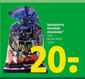 Coop 365 Spangsberg blandede chokolader tilbud