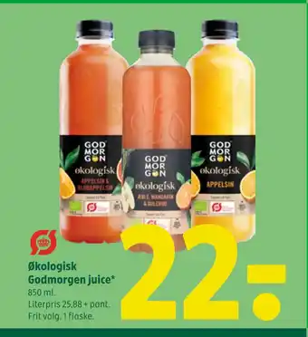 Coop 365 Økologisk Godmorgen juice tilbud