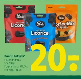 Coop 365 Panda Lakrids tilbud