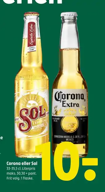 Coop 365 Corona eller Sol tilbud