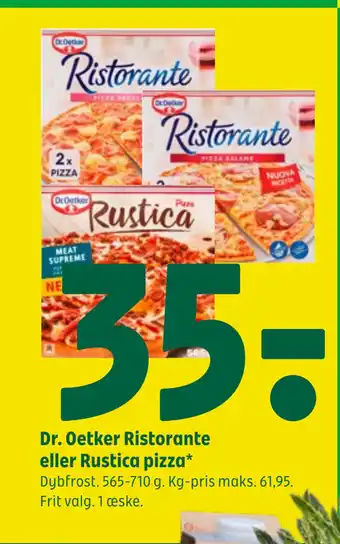 Coop 365 Dr. Oetker Ristorante eller Rustica pizza tilbud