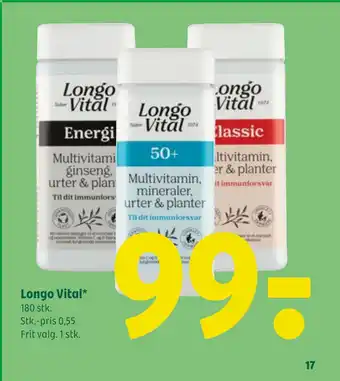 Coop 365 Longo Vital tilbud