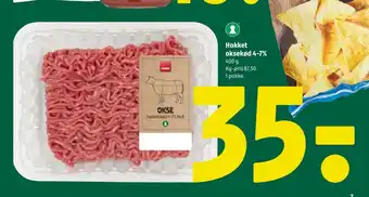 Coop 365 Hakket oksekød 4-7% tilbud