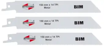 Harald Nyborg Mitsutomo - Bajonetklinge til metal grov 3-pak tilbud