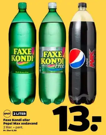 Faxe Kondi eller Pepsi Max sodavand