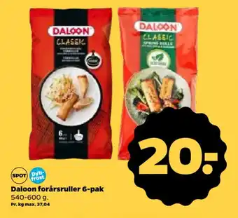 Netto Daloon forårsruller 6-pak tilbud
