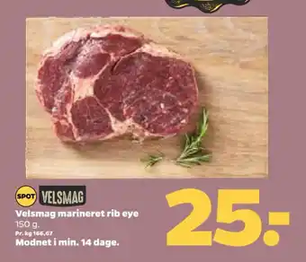 Netto Velsmag marineret rib eye tilbud