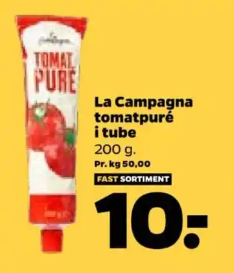 Netto La Campagna tomatpuré i tube tilbud