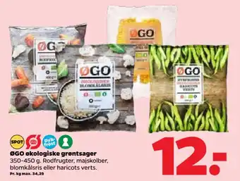 Netto ØGO økologiske grøntsager tilbud