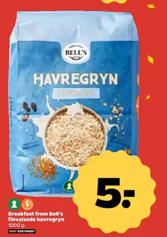 Netto Breakfast from Bell's finvalsede havregryn tilbud
