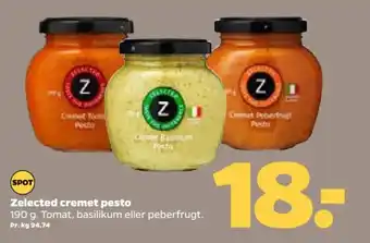 Netto Zelected cremet pesto tilbud
