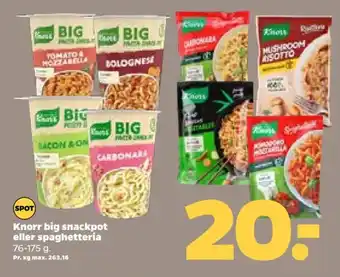 Netto Knorr big snackpot eller spaghetteria tilbud