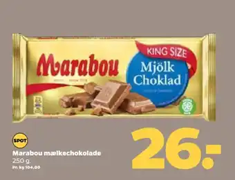 Netto Marabou mælkechokolade tilbud