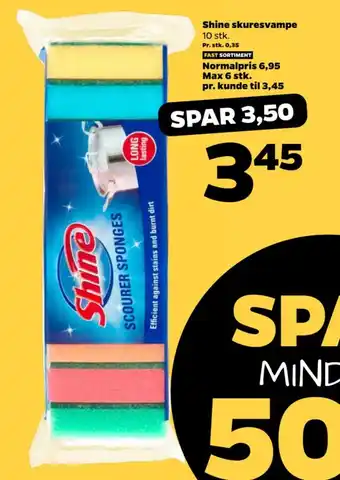 Netto Shine skuresvampe tilbud