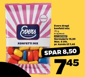 Netto Evers dragé konfetti mix tilbud