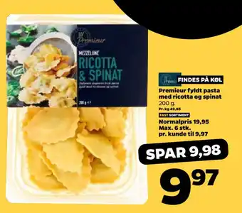 Netto Premieur fyldt pasta med ricotta og spinat tilbud