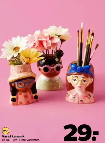 Netto Vase i keramik tilbud
