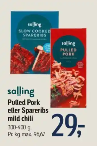 Føtex Pulled Pork eller Spareribs mild chili tilbud