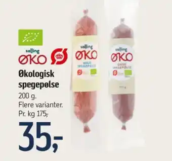 Føtex Økologisk spegepølse tilbud