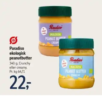 Føtex Paradiso økologisk peanutbutter tilbud