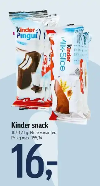Føtex Kinder snack tilbud