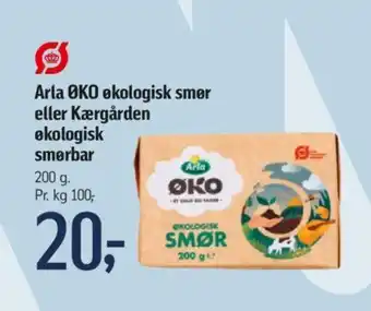 Føtex Arla OKO ekologisk smør eller Kærgården ØKOLOGISK SMØRBAR tilbud