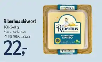 Føtex Riberhus skiveost tilbud
