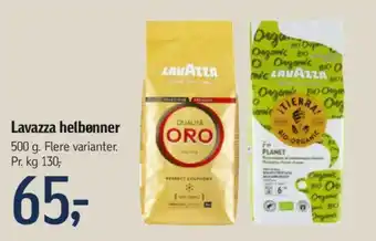 Føtex Lavazza helbønner tilbud