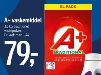 Føtex A+ vaskemiddel tilbud