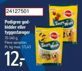 Føtex Pedigree god-bidder eller tyggestænger tilbud
