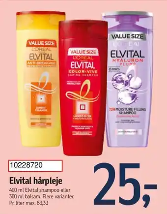 Føtex Elvital hårpleje tilbud