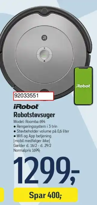 Føtex Robotstøvsuger tilbud