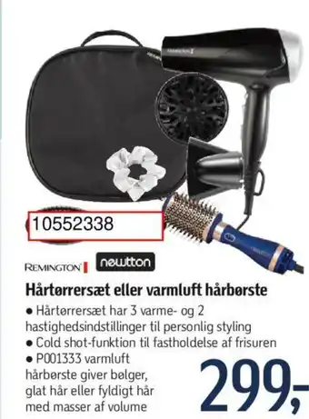 Hårtørrersæt eller varmluft hårbørste