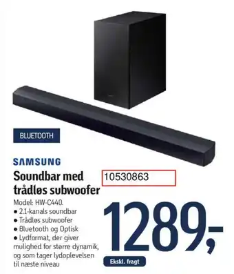 Føtex Soundbar med trådløs subwoofer tilbud