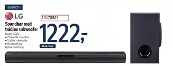 Føtex Soundbar med trådløs subwoofer tilbud